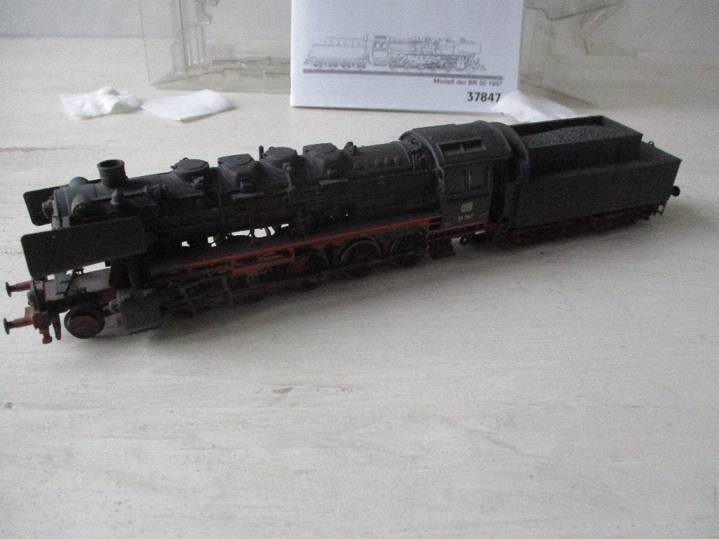 Märklin Stoomlok BR 50 1957 DB no 37847, Wisselstroom, Locomotief, Ophalen of Verzenden, Zo goed als nieuw