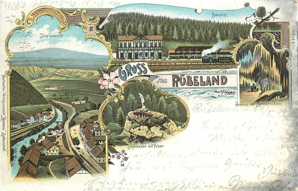 379-023-019 Rubeland i Harz Litho, Verzenden, Voor 1920, Duitsland