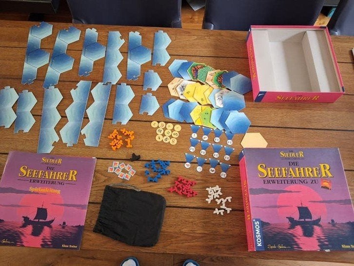 De Kolonisten van Catan hout Zeevaarders Uitbreiding, Drie of vier spelers, Ophalen of Verzenden, Gebruikt, Kosmos