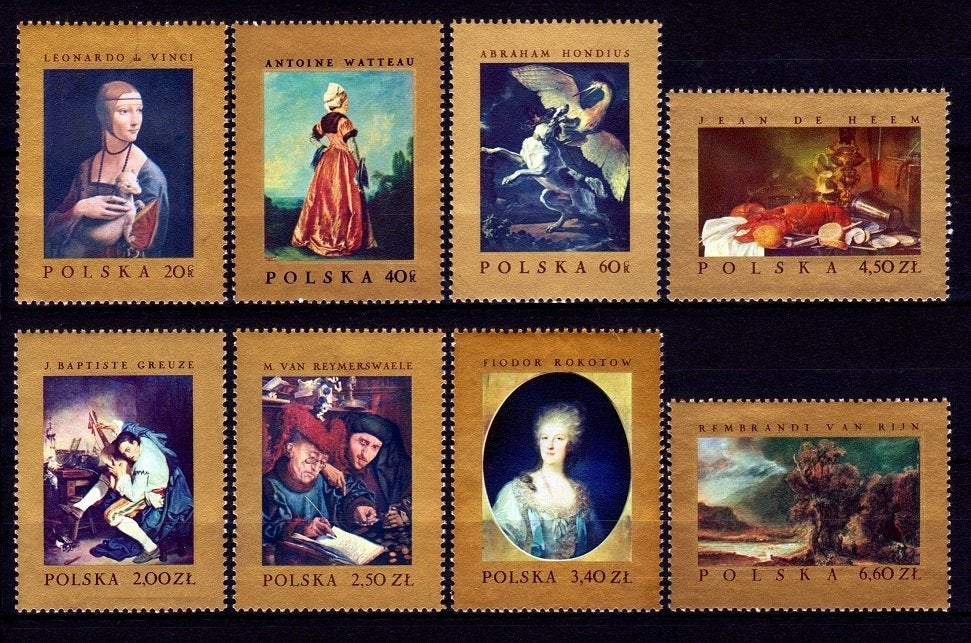 Polen, Kunst, Schilderijen, Mi. 1808-1815 postfris, Verzenden, Polen, Postfris