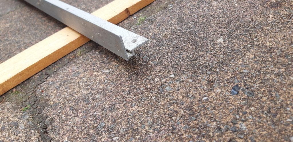 glas alu profiel, Doe-het-zelf en Verbouw, Glas en Ramen, Ophalen, 80 tot 120 cm, Nieuw, Glasplaat
