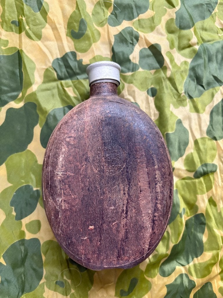 Tweede wereldoorlog Duitse afrikakorps veldfles 1943 (1), Verzamelen, Militaria | Tweede Wereldoorlog, Ophalen of Verzenden, Duitsland