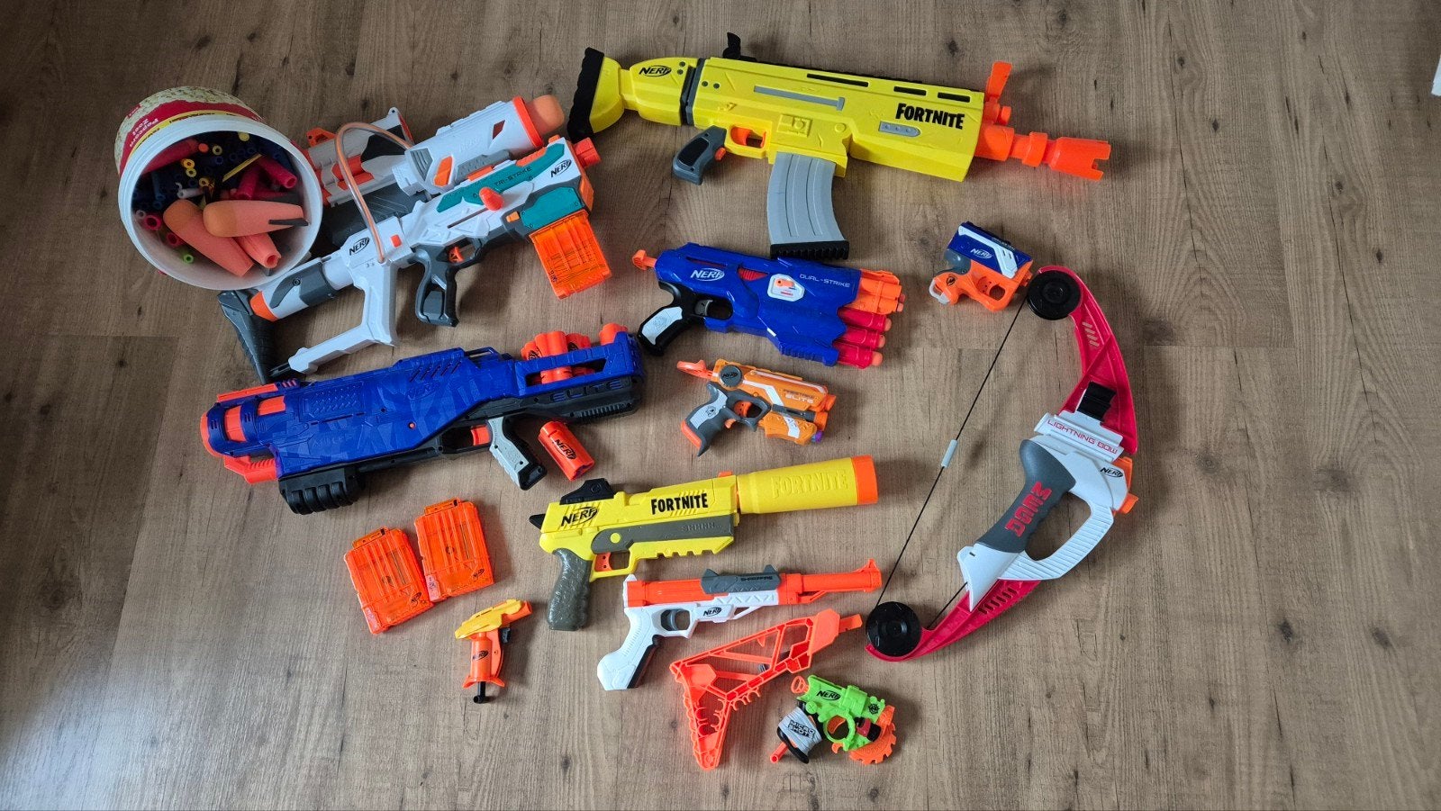 Nerf pistolen, allerlei, Ophalen, Gebruikt