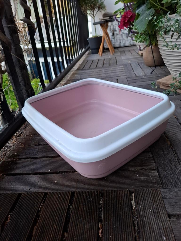 Kleine roze kattenbak, Dieren en Toebehoren, Kattenbakken, Ophalen of Verzenden