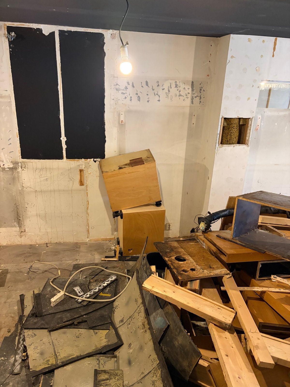 Oude hardhouten bar - ideaal voor project of hergebruik, Ophalen, Gebruikt