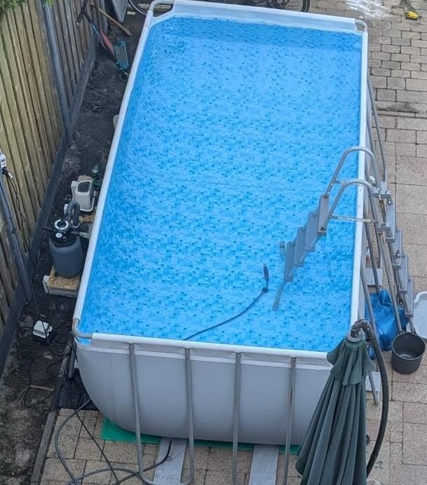 Intex zwembad 2x4 meter, Ophalen, Rechthoekig, 200 tot 300 cm, Opzetzwembad