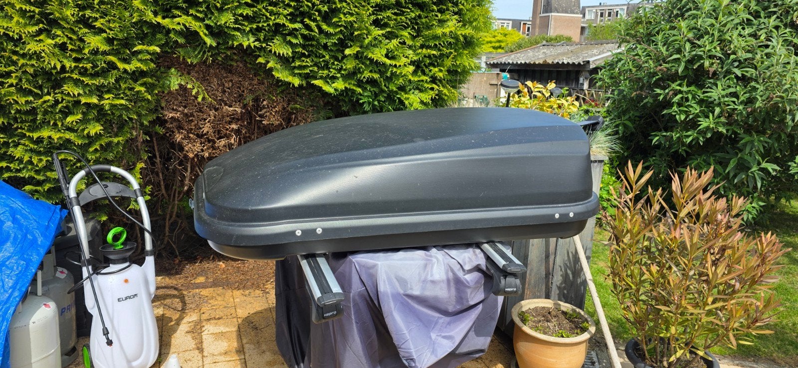 Te koop dakkoffer met dakdragers voor hyundai tucson, Ophalen, Zo goed als nieuw