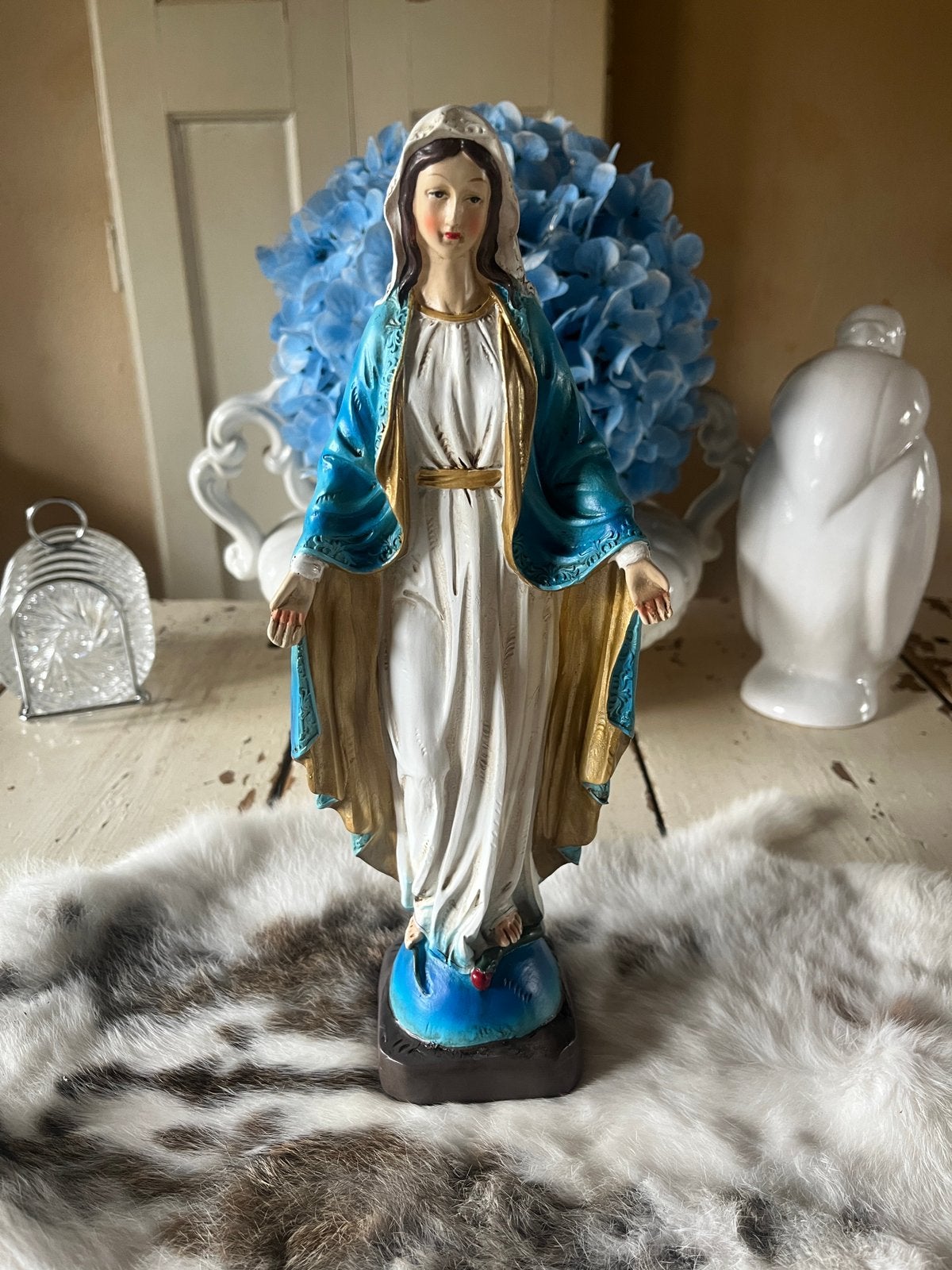 Prachtige maria beeld, Antiek en Kunst, Antiek | Religie, Ophalen of Verzenden