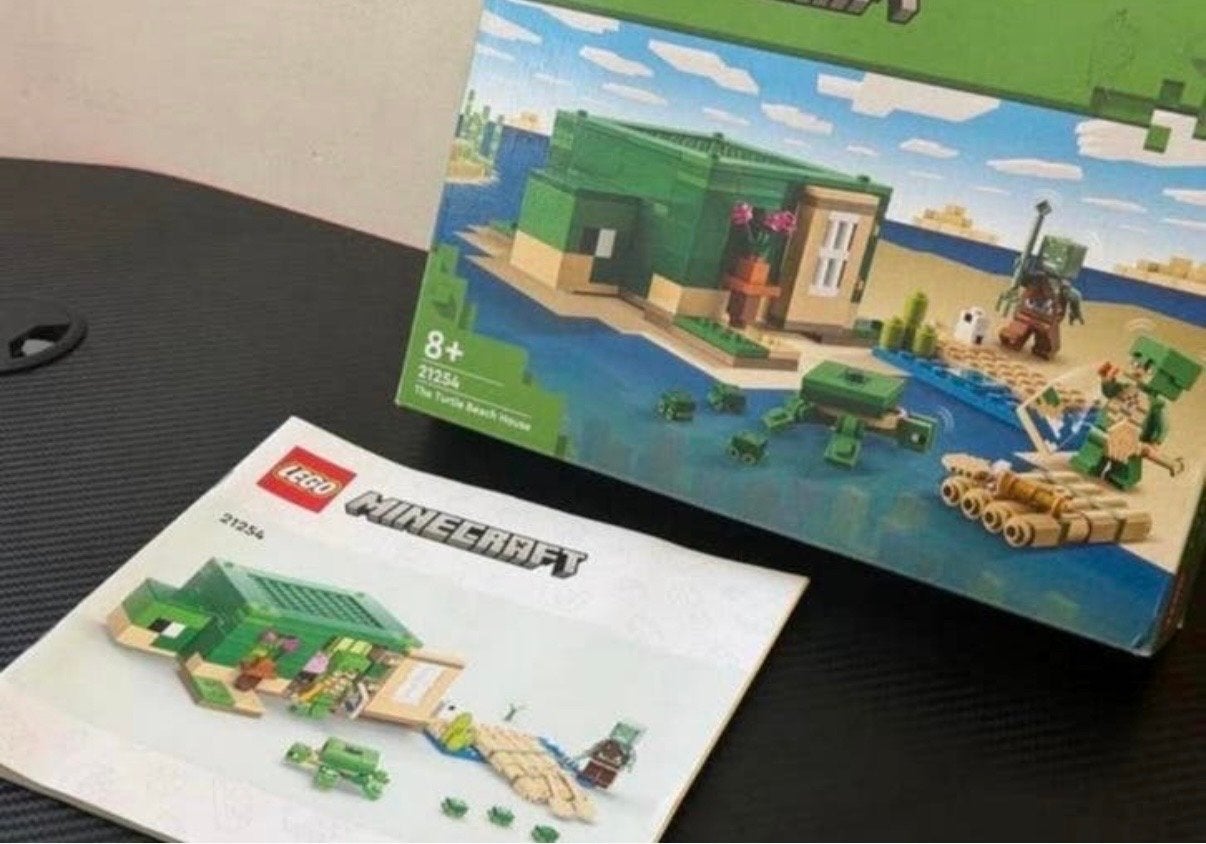Lego Minecraft The Turtle Beach House set 21254, Gebruikt, Minecraft, Lego, Ophalen of Verzenden
