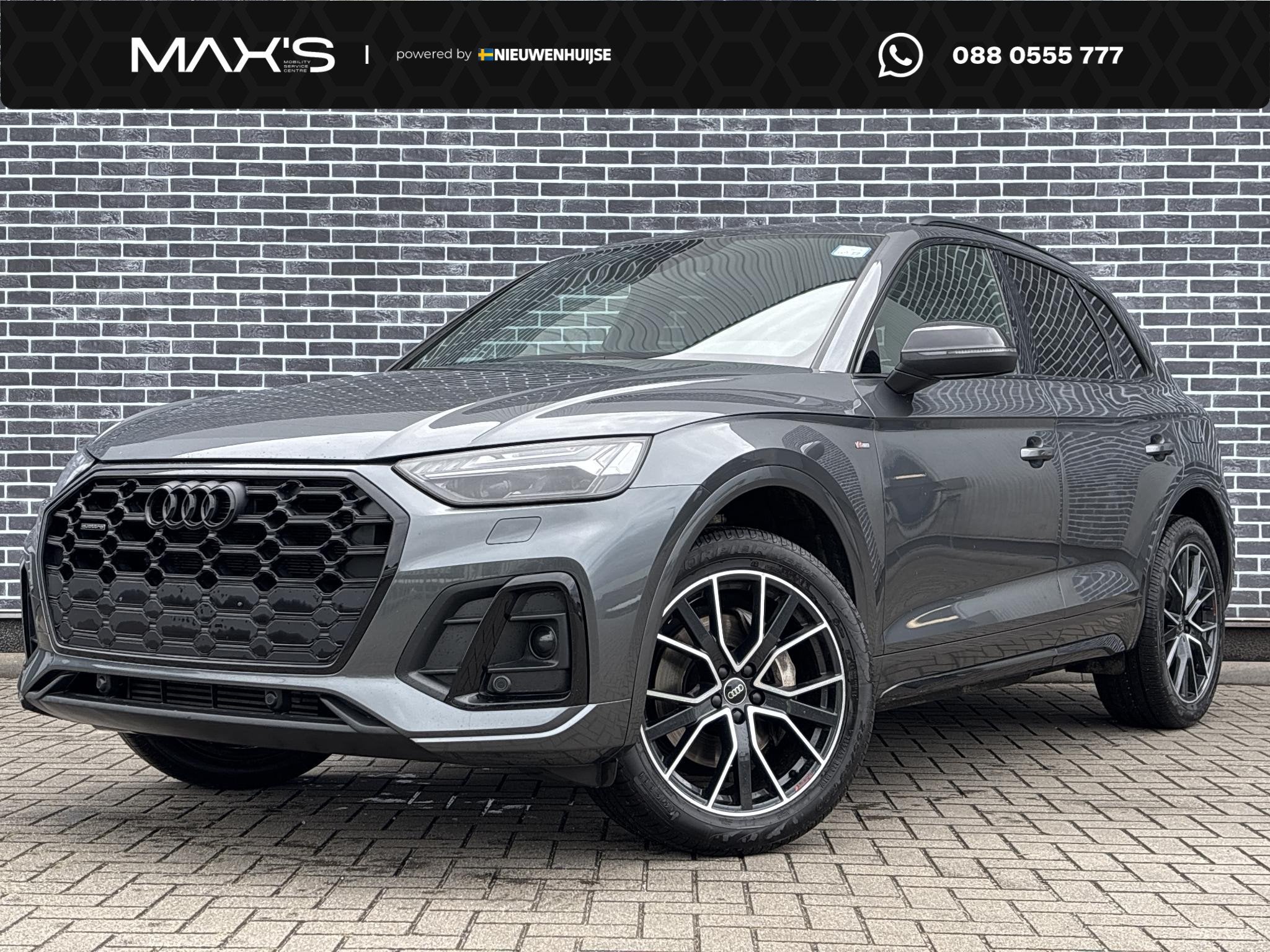 Audi Q5 55 TFSIe S-Edition | Zwart Optiek | Lichtmetalen Vel, Auto's, Automaat, 14 kWh, Gebruikt, Euro 6