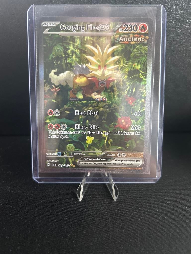 Gouging Fire ex (TEF 204) - Pokémon kaart, Ophalen, Zo goed als nieuw, Losse kaart, Foil