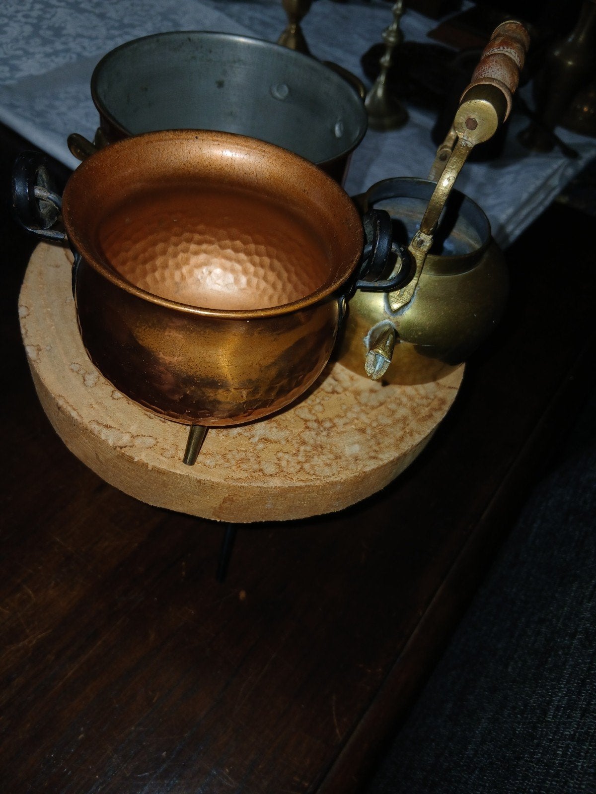 Koperen en messingen decoratieve potten en ketel, Antiek en Kunst, Ophalen of Verzenden