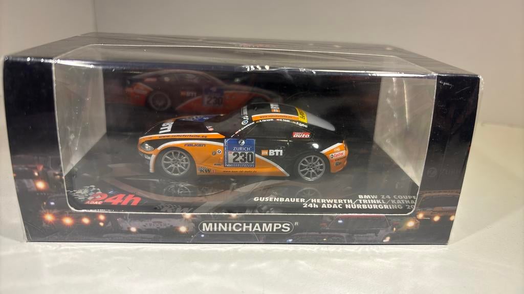 Bmw z4 coupe 24h Nurburgring #230 minichamps 1.43, Auto, Ophalen of Verzenden, MiniChamps, A