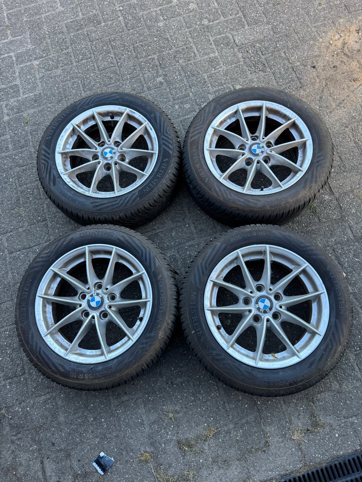 Set van 4 Vredestein All Season banden met BMW velgen, Ophalen, Gebruikt