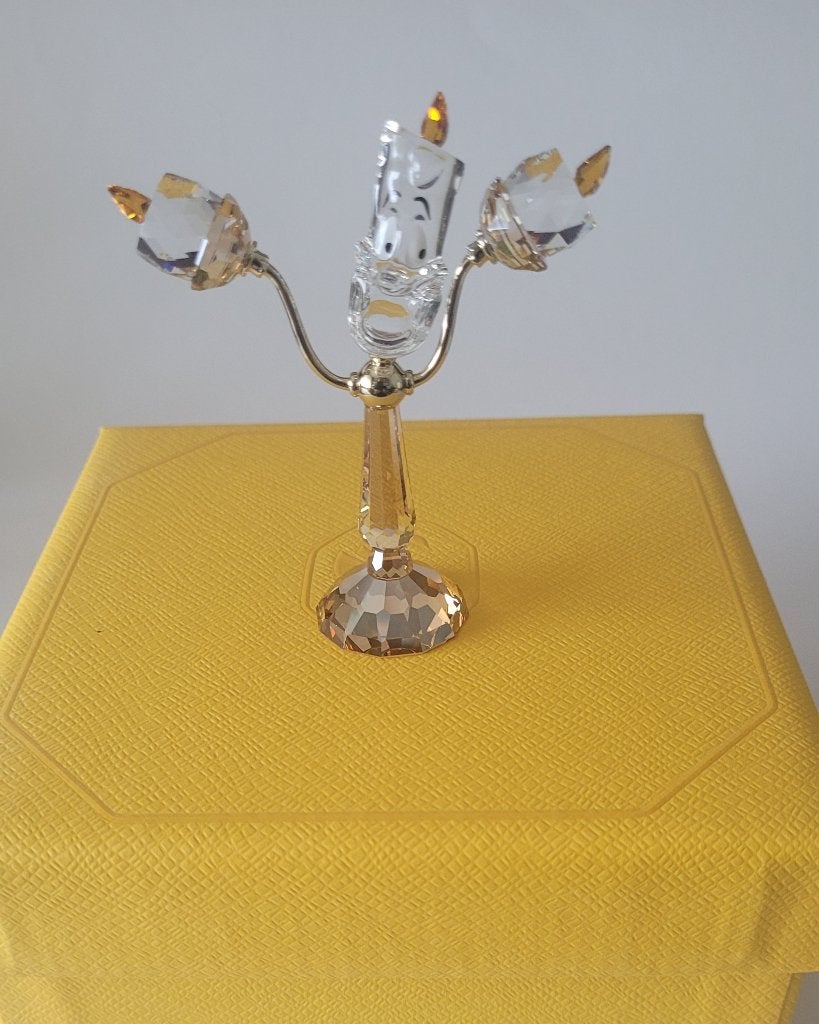 Swarovski Disney Beauty and the Beast Lumiére. Kristallijn, Verzamelen, Swarovski, Swarovski@.com, Verzenden, Wattens, Nieuw