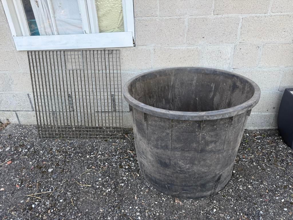 vijverbak/waterbak met rooster, Tuin en Terras, Vijver-toebehoren, Ophalen, Zo goed als nieuw