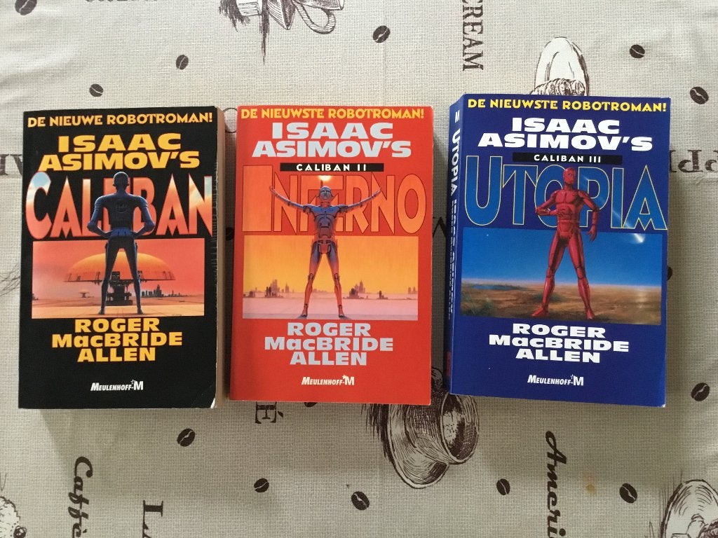 Roger McBride Allen: Isaac Asimov’s Caliban 1, 2 en 3, Ophalen of Verzenden, Zo goed als nieuw