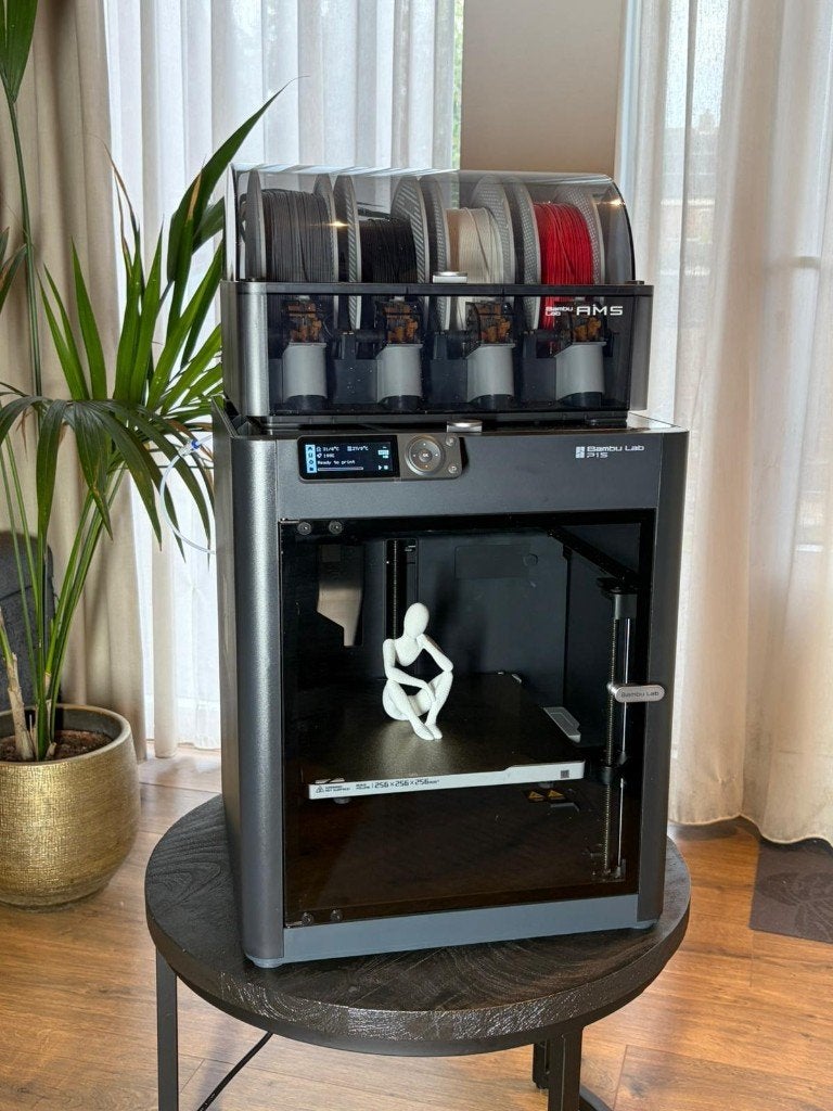 Bambu Lab P1S COMBO (AMS) + GARANTIE, Computers en Software, 3D Printers, Ophalen, Ingebouwde Wi-Fi, Zo goed als nieuw, Filament