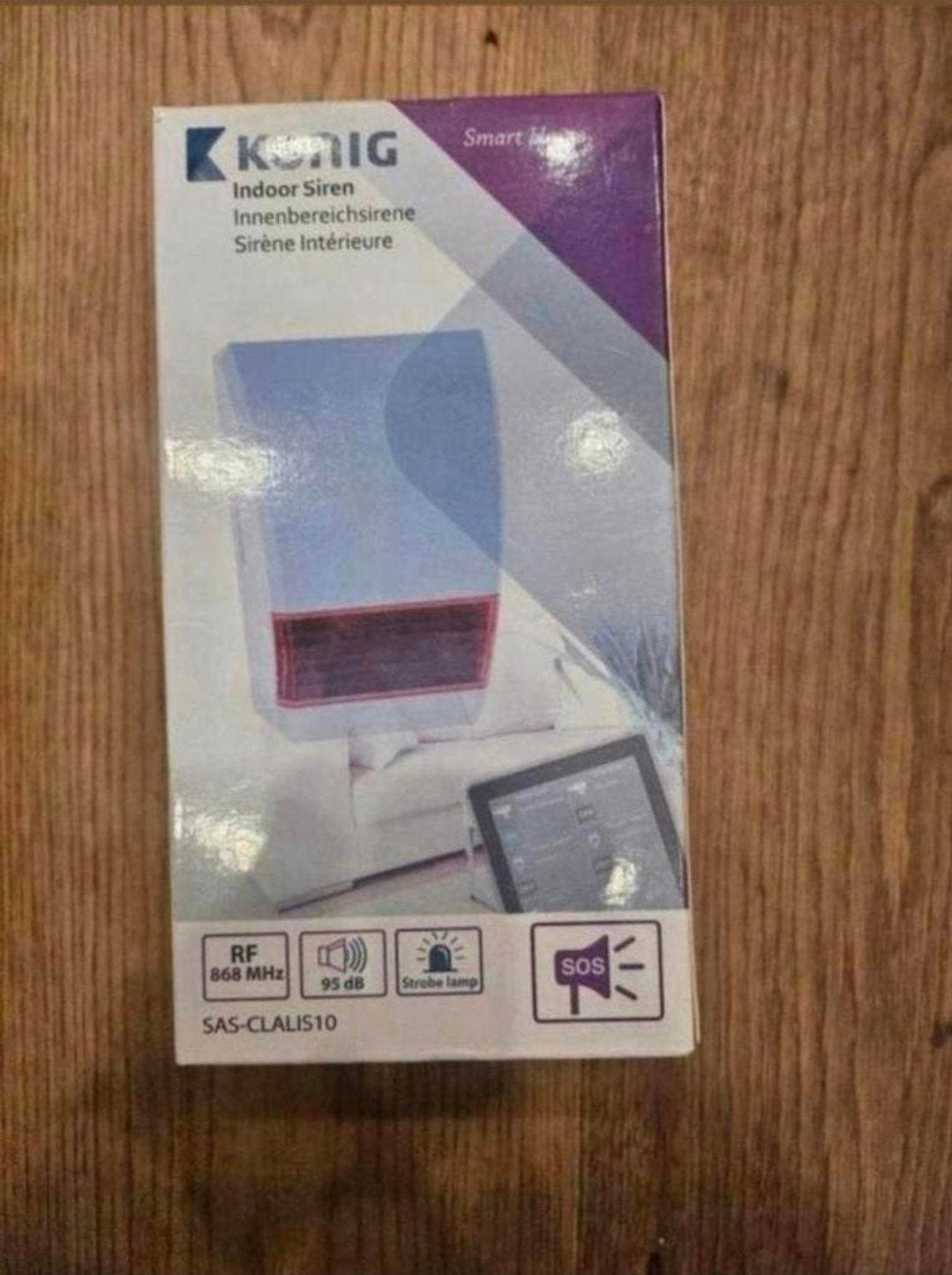König Smart Home Alarm Sirene SAS-CLALIS10 - Nieuw in doos, Ophalen of Verzenden, Nieuw, Sirene