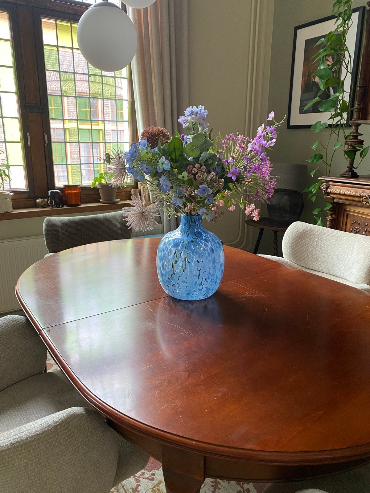 GRATIS ! Uitschuifbare tafel. Vandaag/morgen ophalen, Huis en Inrichting, Tafels | Eettafels, Ophalen, Gebruikt, Ovaal
