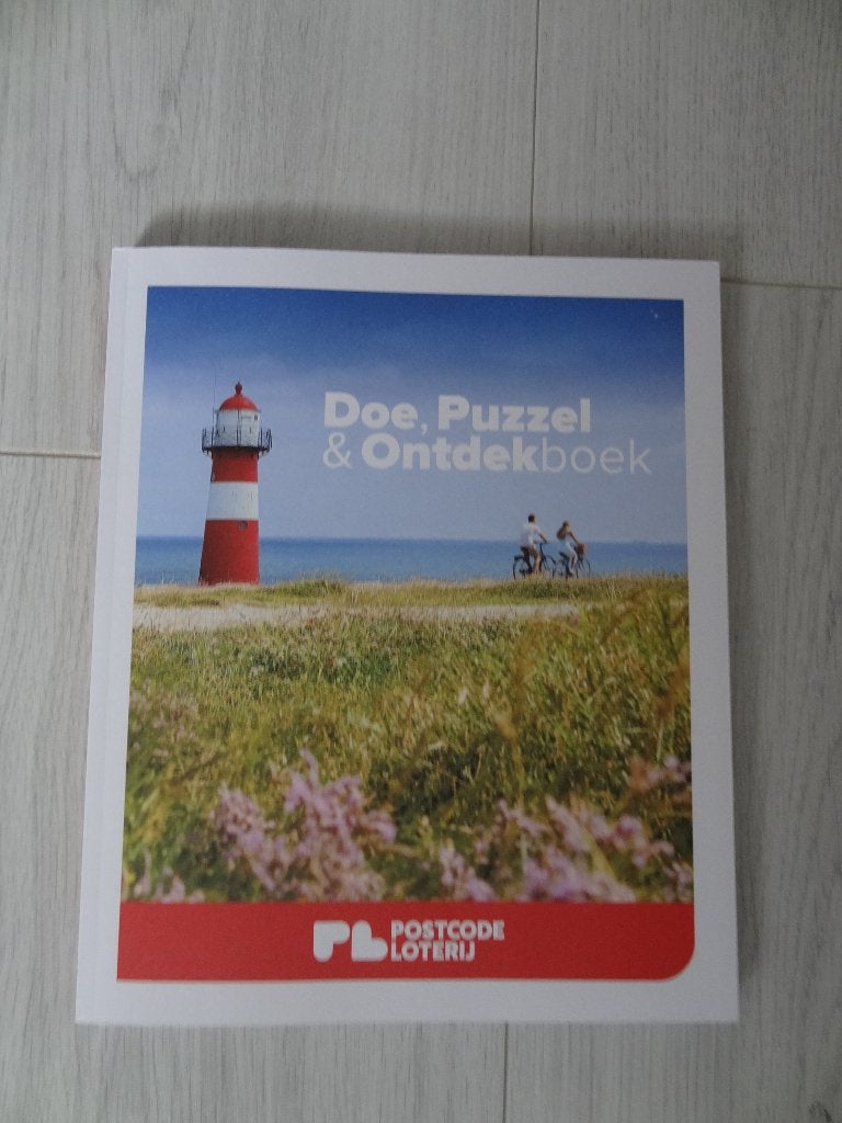 Doe, puzzel en ontdekboek - postcodeloterij - Nieuw, Ophalen of Verzenden, 500 t/m 1500 stukjes, Nieuw, Puzzelboek