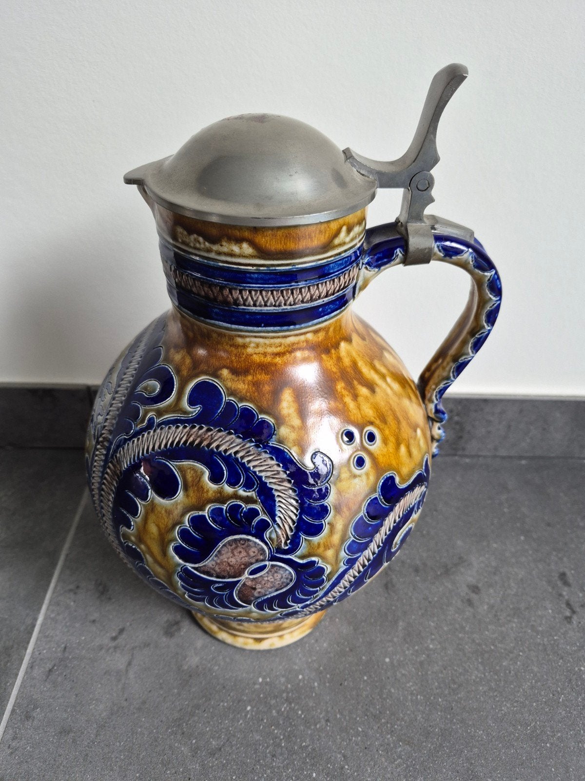 Antieke Schenkkan Bierkan Reinold Merkelbach, Antiek en Kunst, Ophalen of Verzenden
