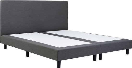 Boxspring Cisano 160x200 zonder matras - donkergrijs, Ophalen, Gebruikt, Tweepersoons, 200 cm