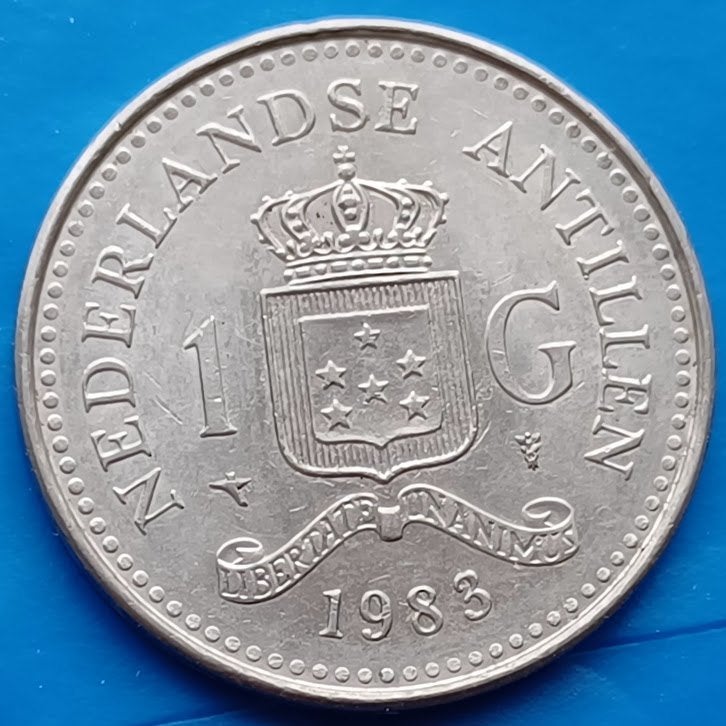 1 Gulden 1983 Nederlandse Antillen - Beatrix UNC, Ophalen of Verzenden, Koningin Beatrix, 1 gulden, Losse munt