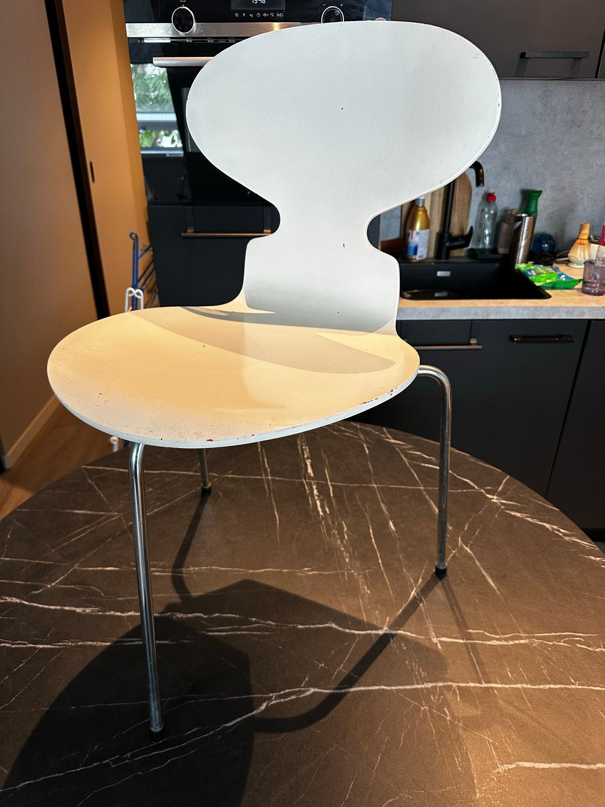 Vintage 'De Mier' stoel 1974, Arne Jacobsen voor Fritz Hanse, Huis en Inrichting, Stoelen, Ophalen of Verzenden