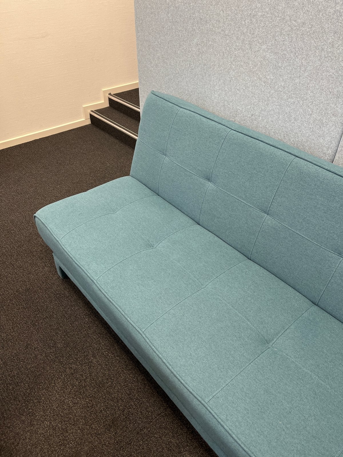Comfortabele (slaap)bank- Blauw/groen, Ophalen, Gebruikt, Blauw, Tweepersoons