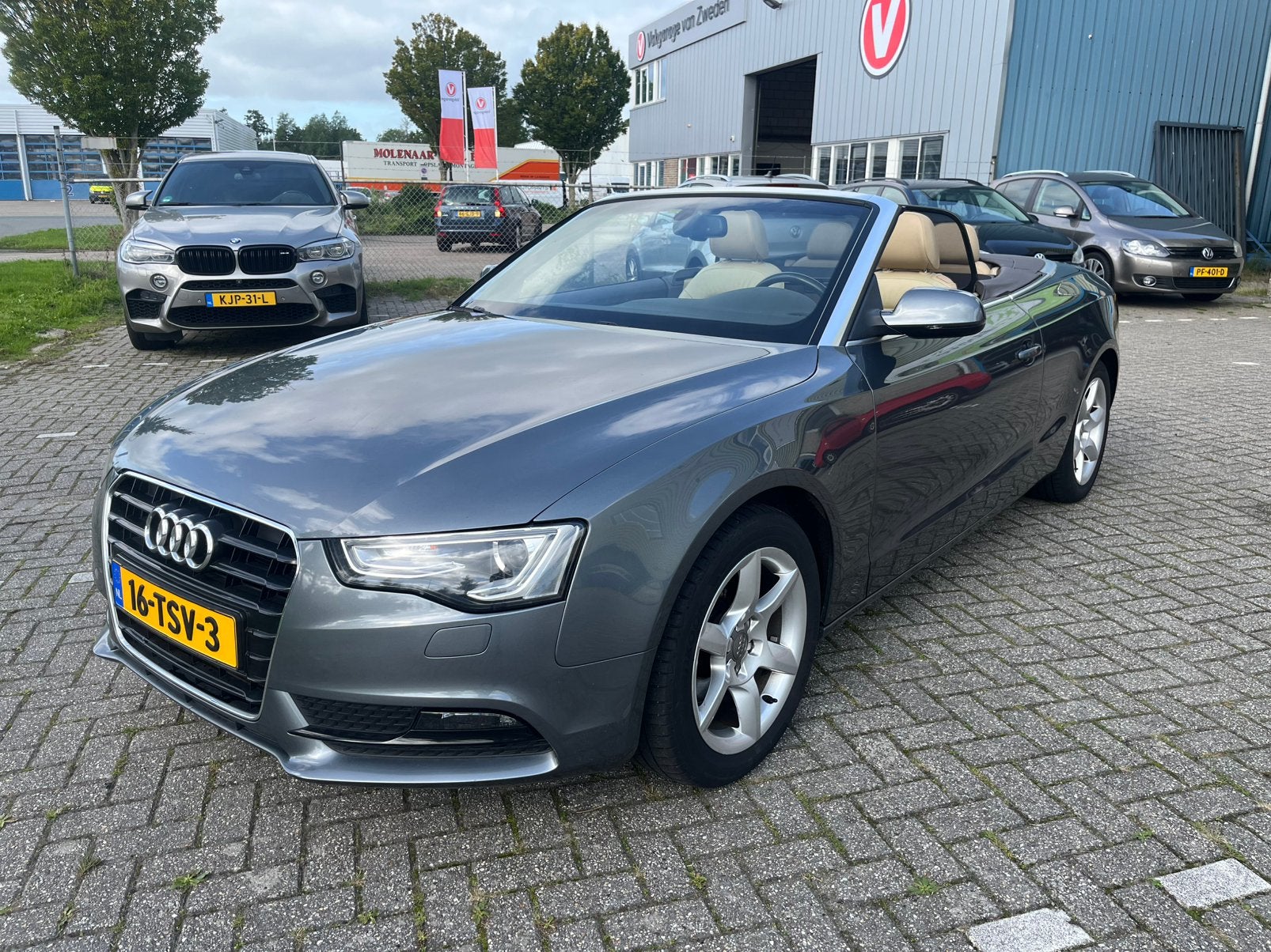 Audi A5 Cabriolet 1.8 / Nieuwe ketting / Erg netjes, Dealer onderhouden, Beige, 4 cilinders, Cabriolet