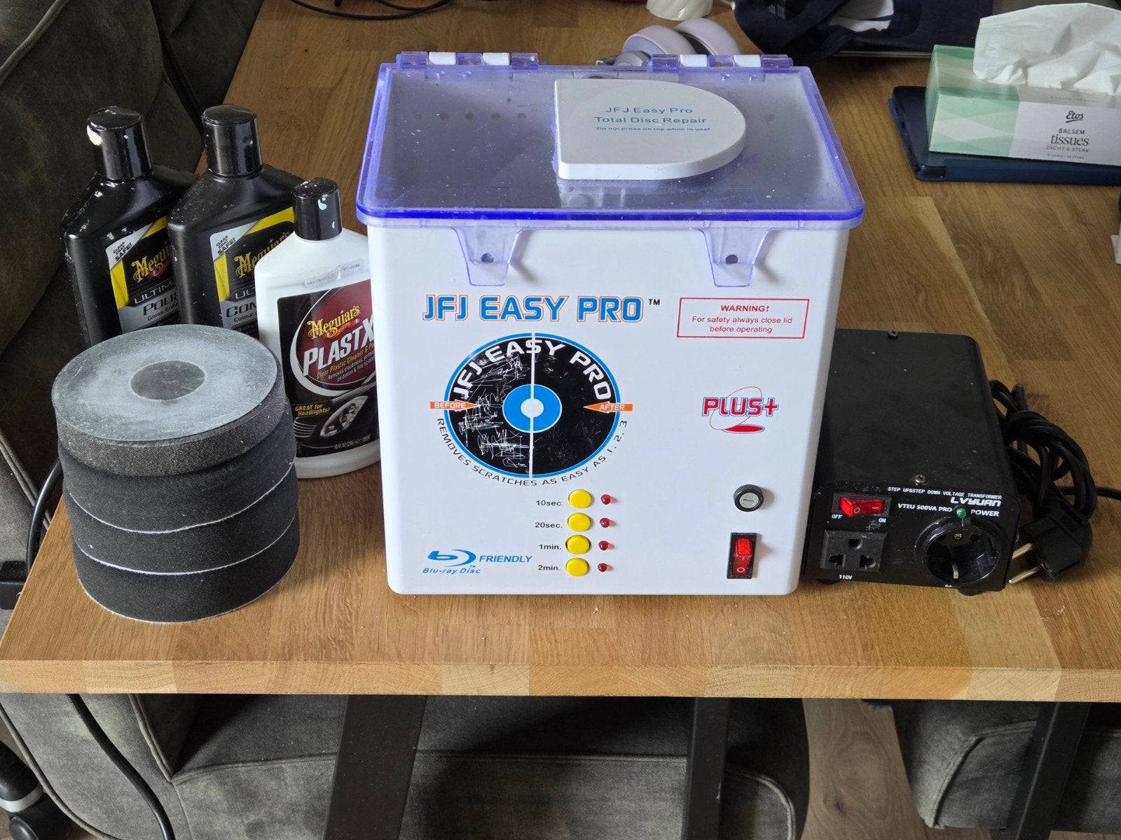 JFJ Disc Reparatie Machine - Blu-ray Geschikt + Converter, Ophalen of Verzenden, D, Overige merken, D