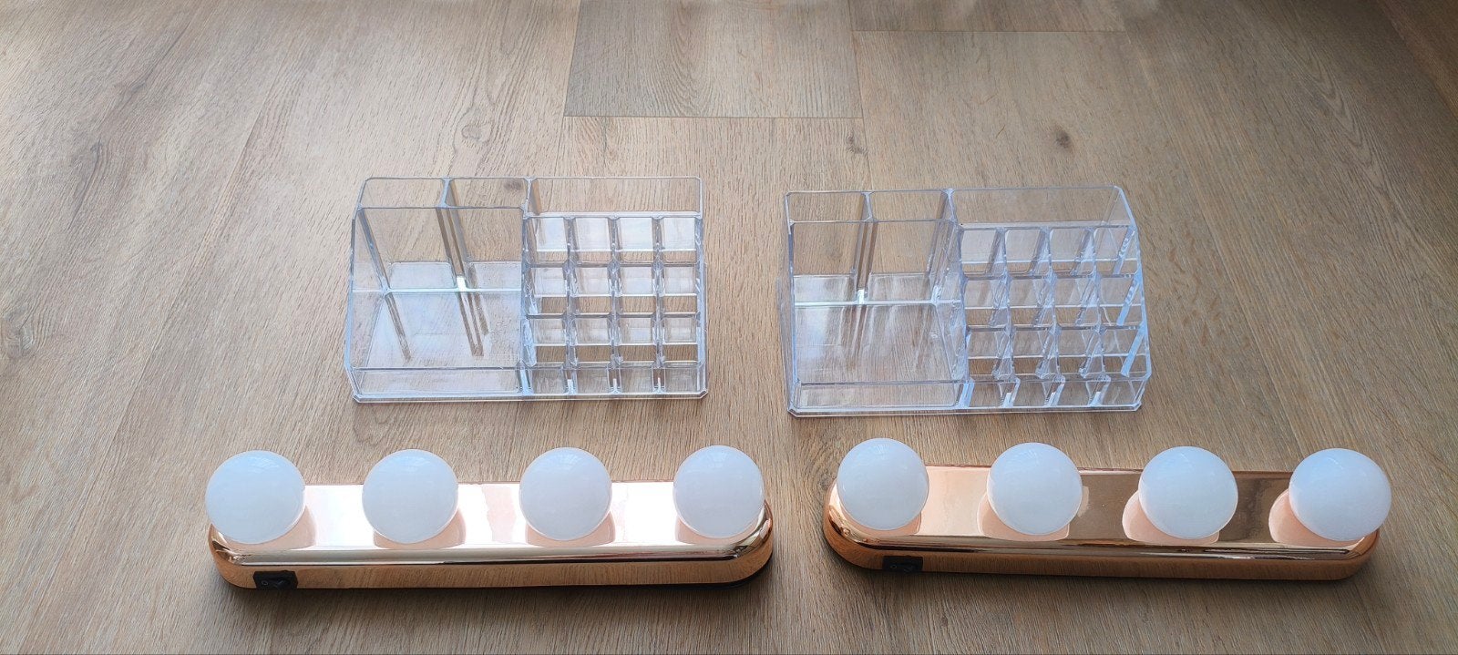 Make up organizer (x2) en make up verlichting (x2), Ophalen, Gehele gezicht