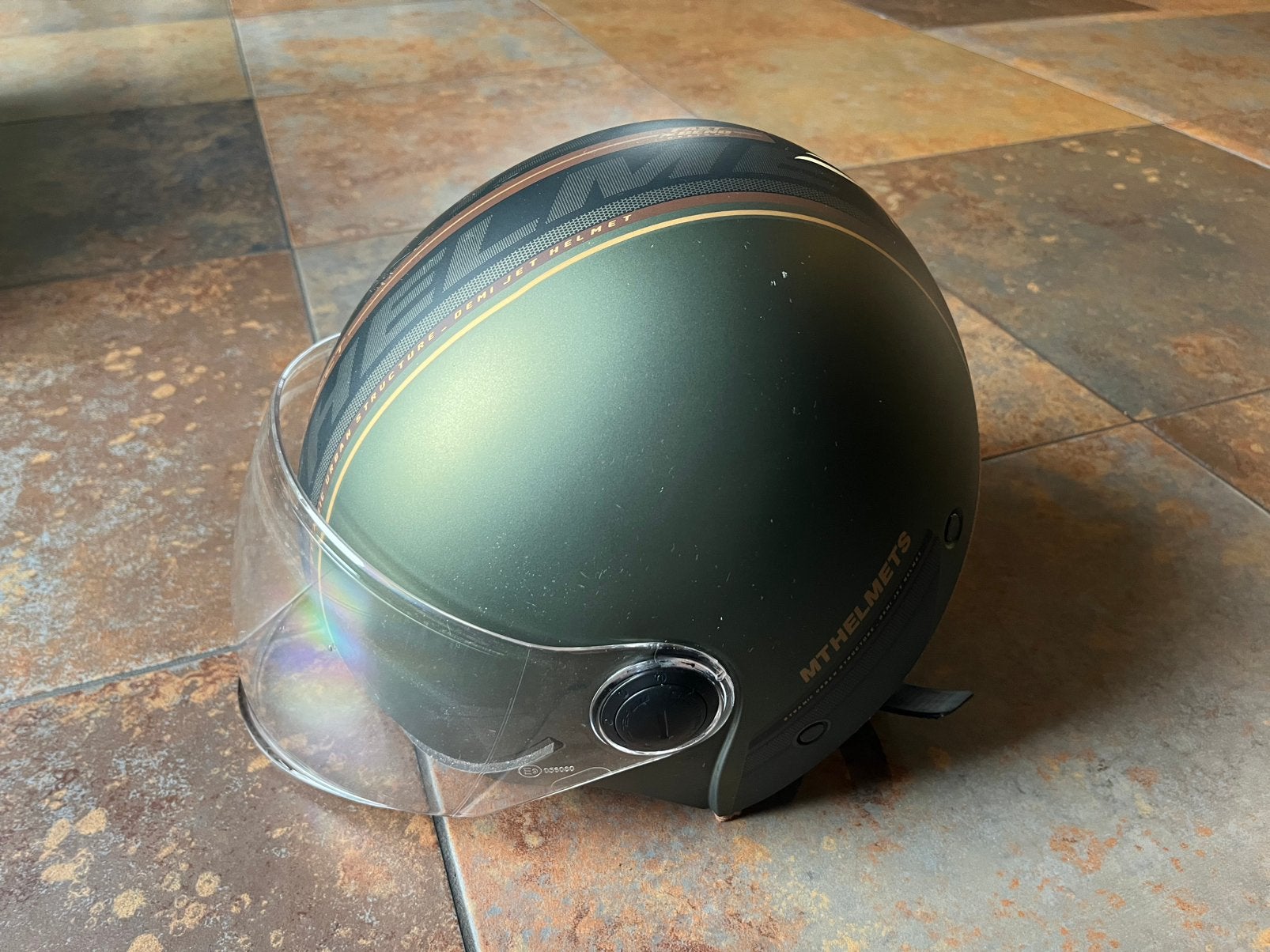 MT Helmets Street S Entire Scooterhelm, Fietsen en Brommers, Brommerhelmen, Ophalen of Verzenden, Zo goed als nieuw
