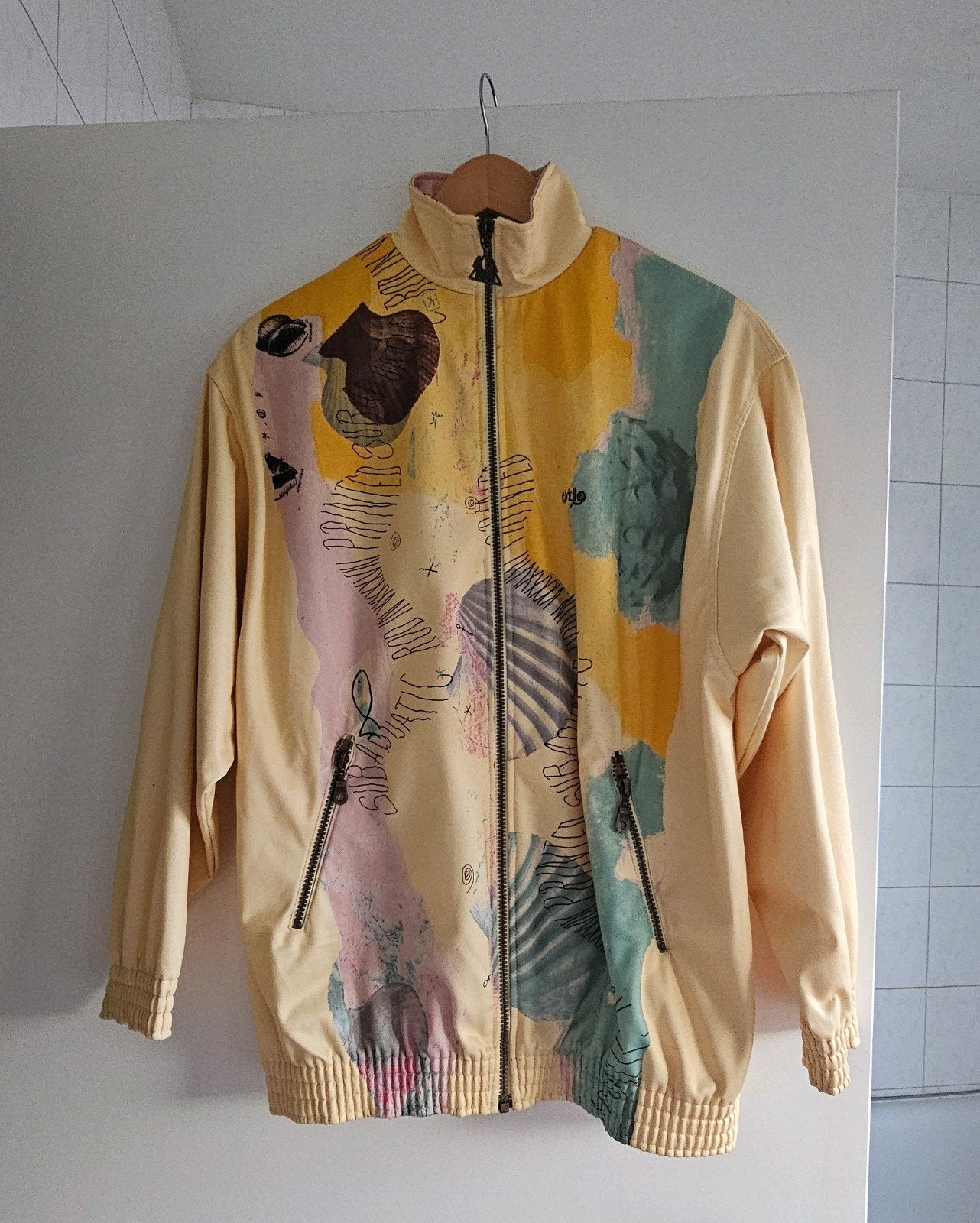 Vintage Cavello jack, Kleding | Heren, Sportkleding, Maat 48/50 (M), Geel, Cavello, Ophalen of Verzenden