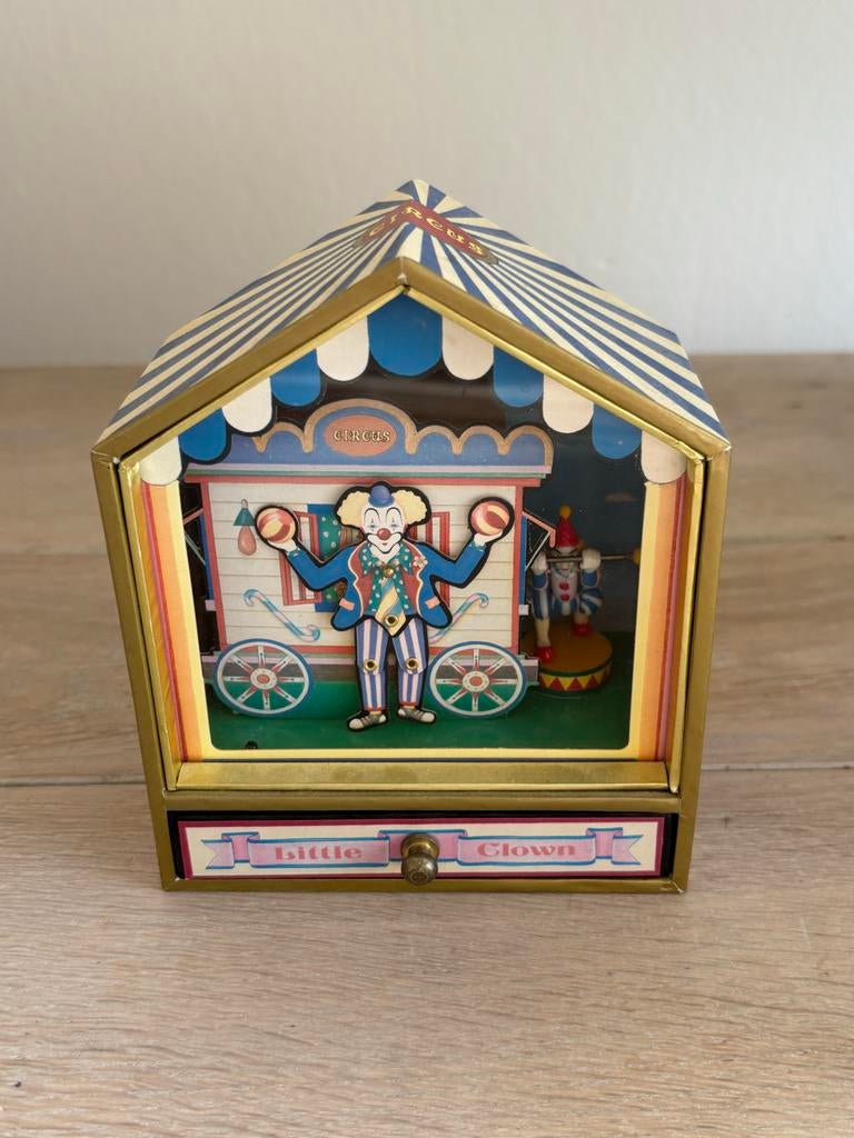 Vintage Sankyo muziekdoos “Little Clown” – Koji Murai, Ophalen of Verzenden