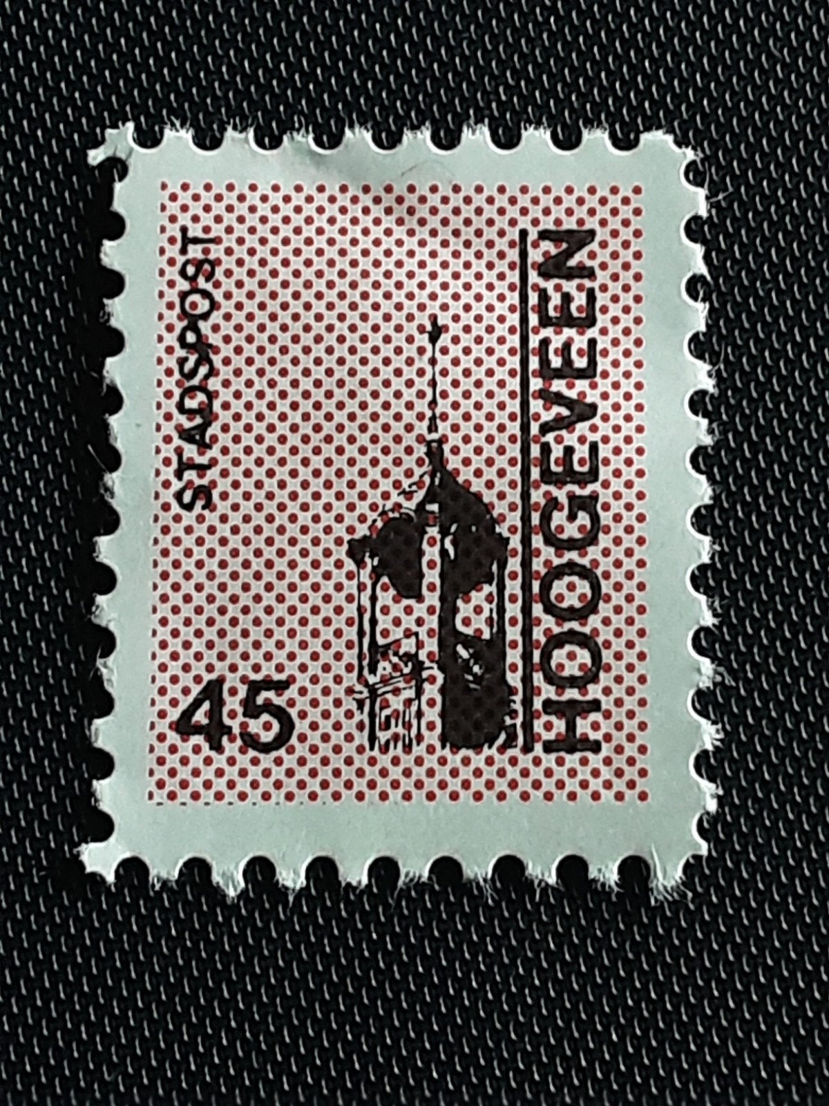 Stadspost Hoogeveen. Kerktoren  45 ct ( pf), Ophalen of Verzenden