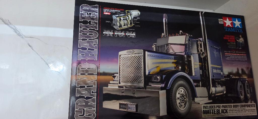 Tamiya Grand Hauler Matt Black, Hobby en Vrije tijd, Ophalen, Groter dan 1:32, Nieuw, Truck