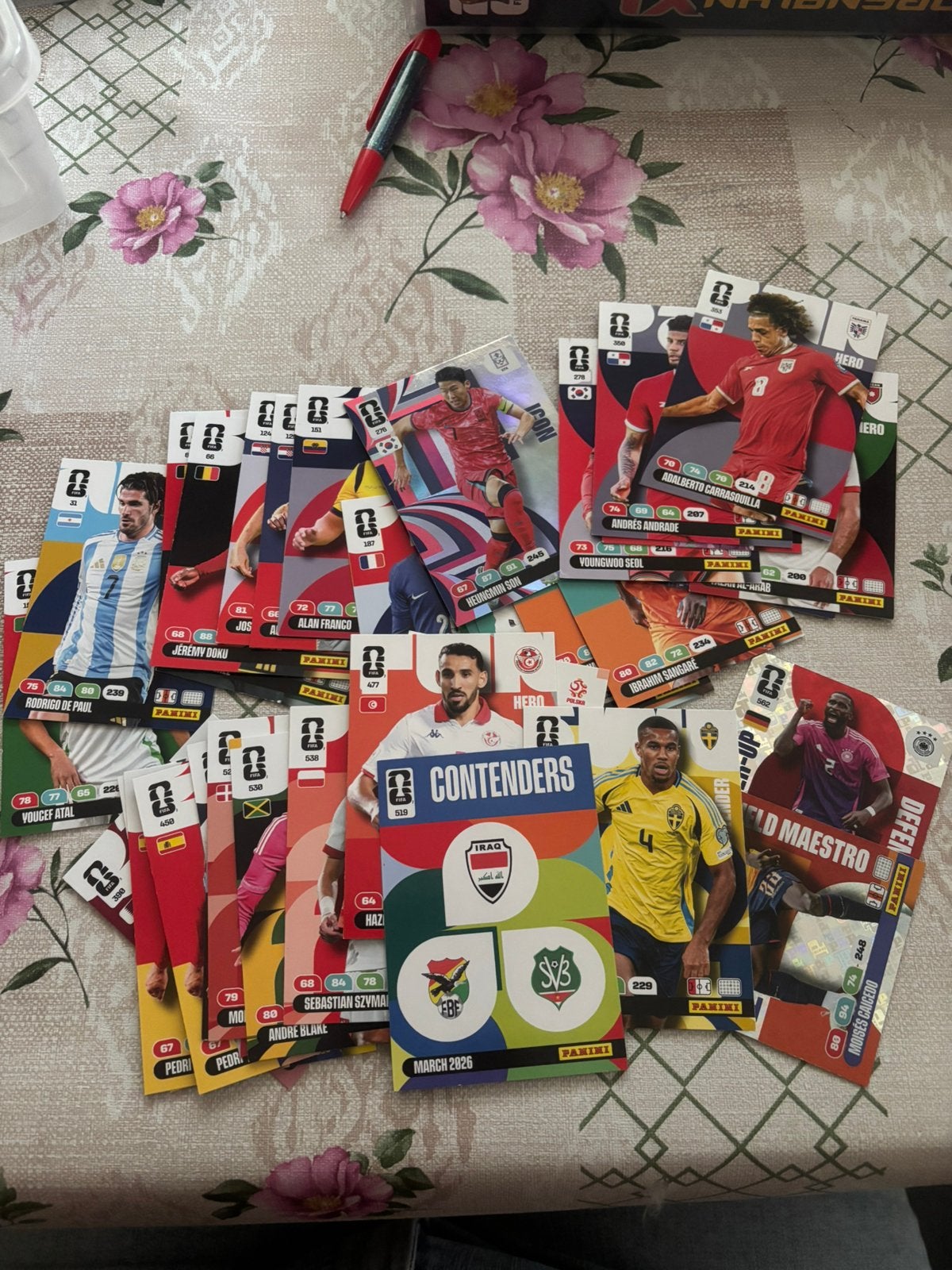 Panini WK 2026 kaarten 61!, Verzenden, Zo goed als nieuw, Meerdere plaatjes