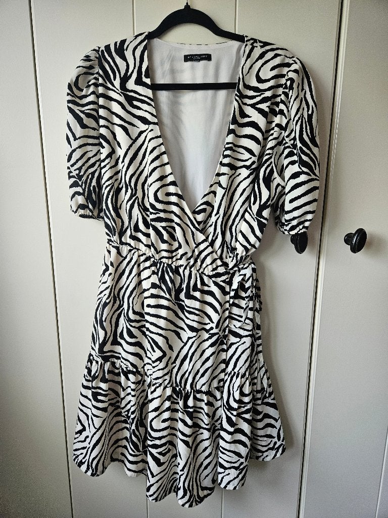 Jurk jurkje tuniek zebraprint My Jewellery XL bijna nieuw, Kleding | Dames, My Jewellery, Zwart, Maat 46/48 (XL) of groter, Ophalen of Verzenden