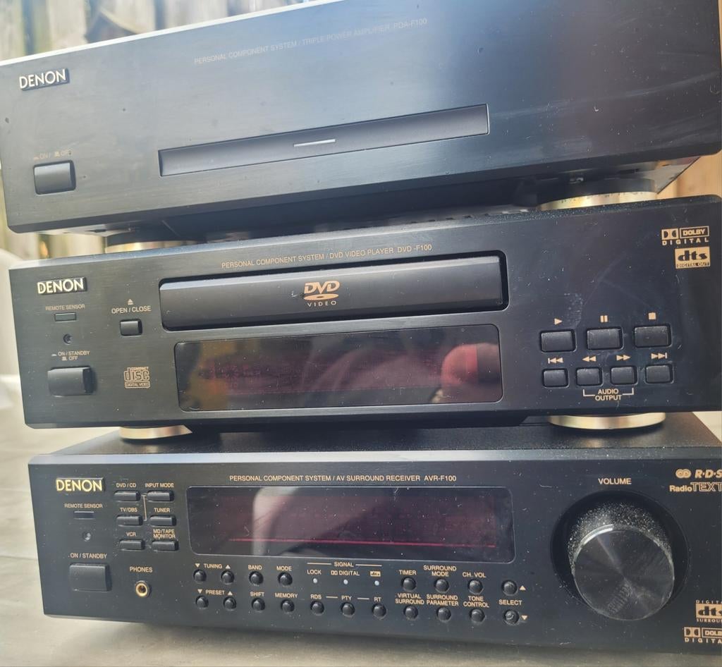 Denon Stereo set  met  power Amplifier  27  cm., Ophalen, Zo goed als nieuw, Denon
