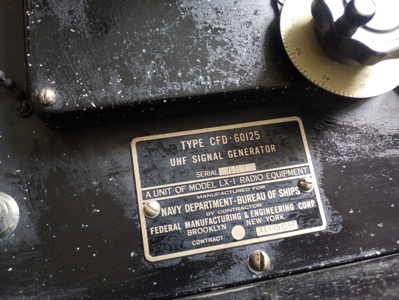 US Navy UHF Signal Generator Equipment Navy Model LX-1, Amerika, ., Ophalen of Verzenden, .