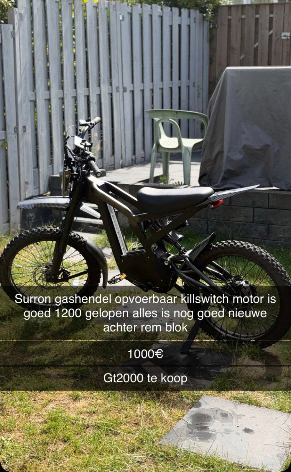 Gt2000 met gashendel en killswitch, Ophalen, 24 inch of meer, Gebruikt, Aluminium