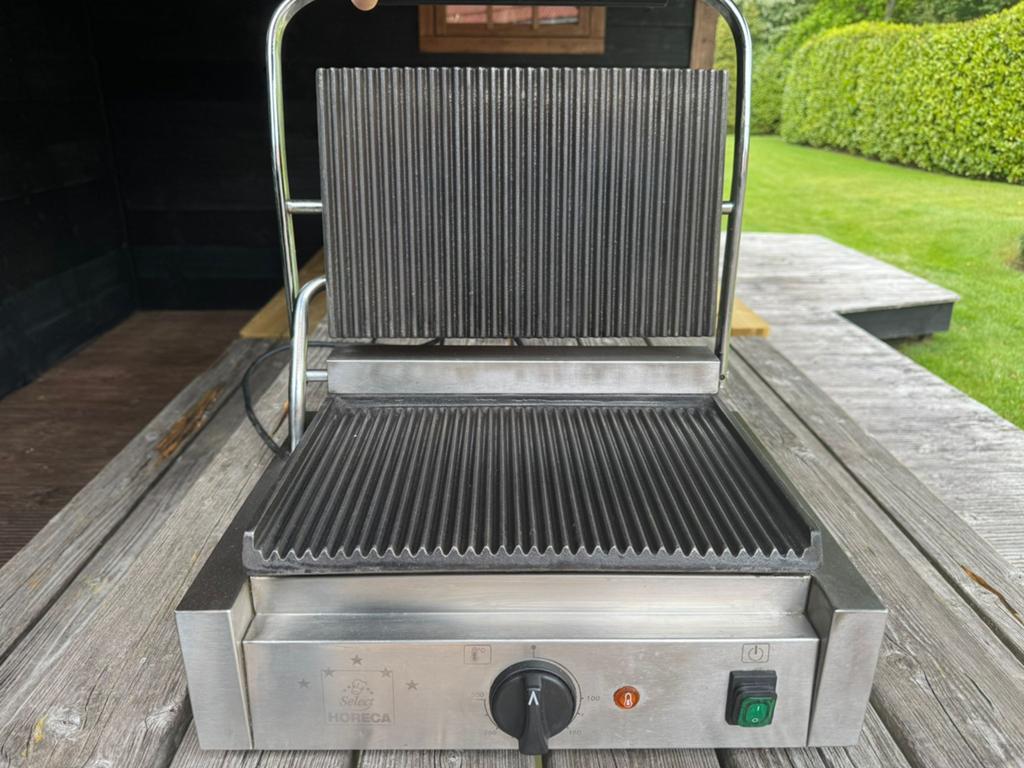 Contact grill / Panini grill 3000W, Witgoed en Apparatuur, Contactgrills, Ophalen, Zo goed als nieuw
