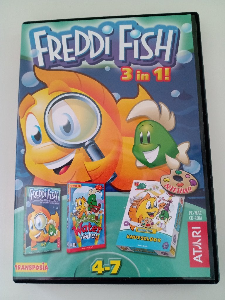 CD-ROM van FREDDI FISH 3 in 1!, Puzzel en Educatief, Gebruikt, 1 speler, Ophalen of Verzenden