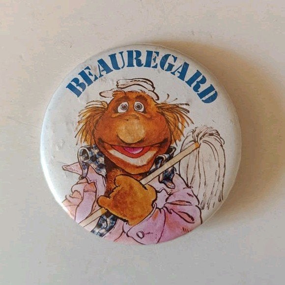 Vintage Beauregard Button - Muppets, Ophalen of Verzenden, Gebruikt, Button