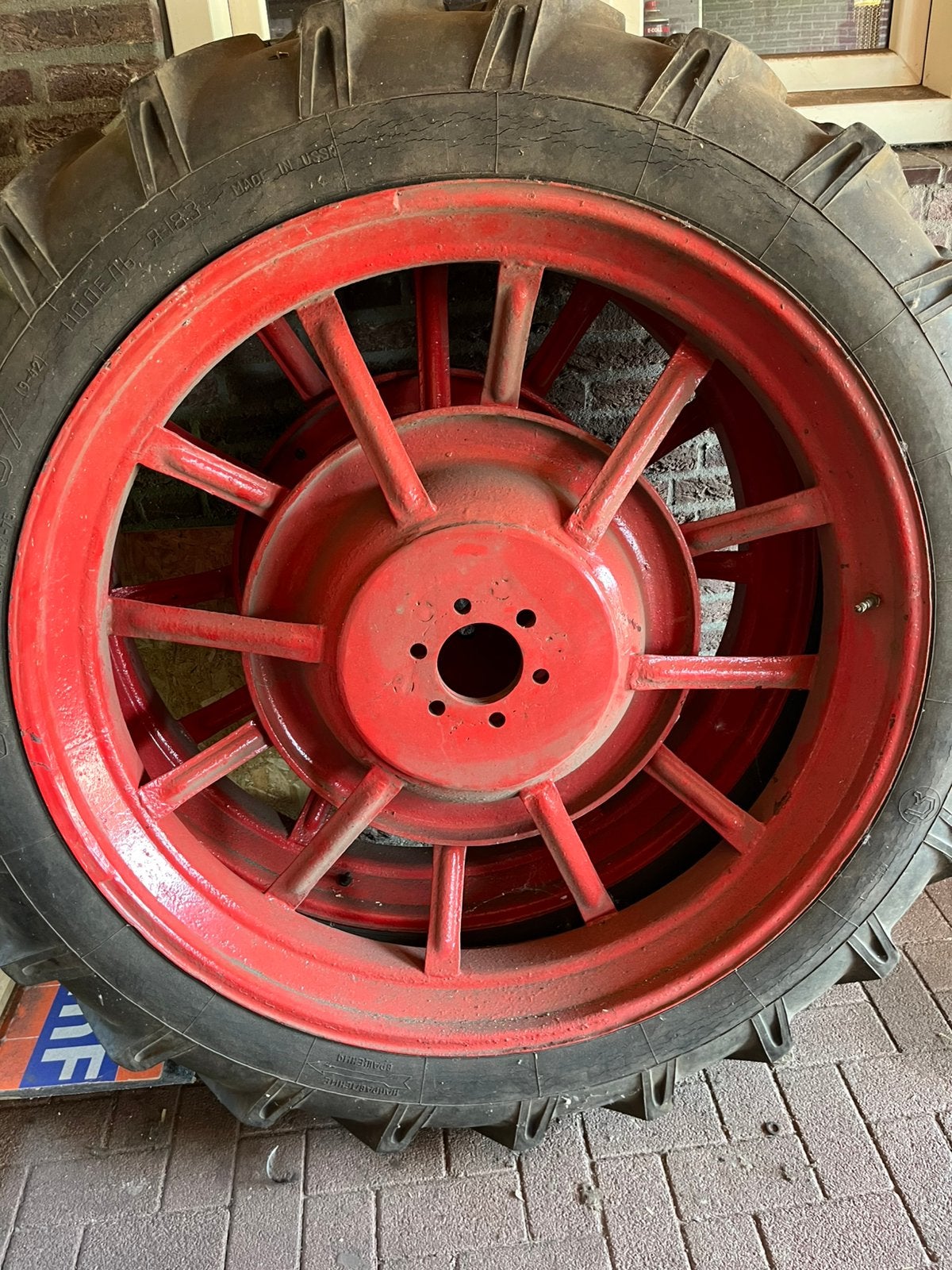 Tractorbanden met velg lanz, Ophalen