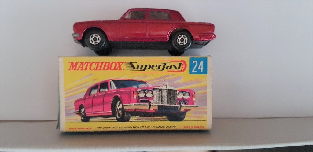 Matchbox Roll Royce Silver Shadow n.o. 24. schaal 1:64., Ophalen of Verzenden, Zo goed als nieuw, Auto