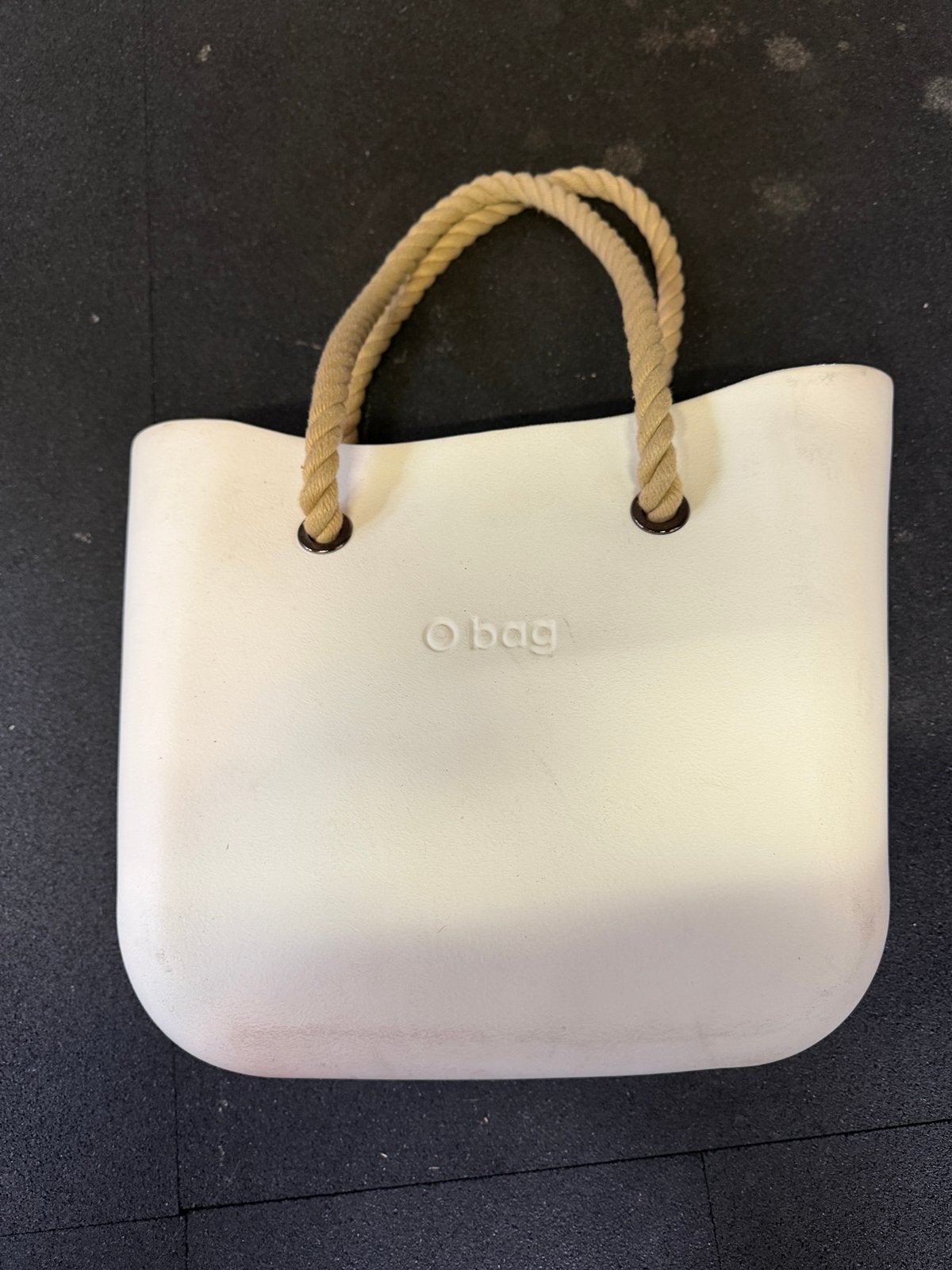 O Bag handtas wit met touw hengsels, Ophalen, Gebruikt, Wit, Handtas
