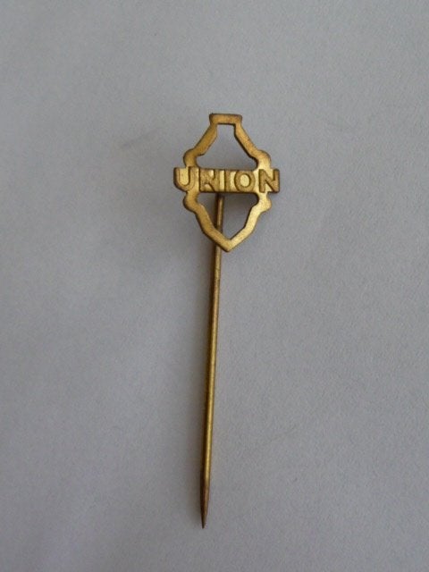 oud metalen speldje - UNION FIETSEN -, Ophalen of Verzenden, Gebruikt, Merk, Speldje of Pin